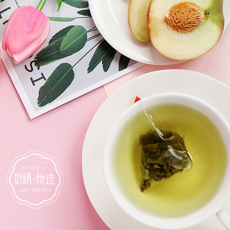 Peach Oolong & Herbal Tea – Jasmine, Rose, Osmanthus, Sour Plum, Triangle Bags