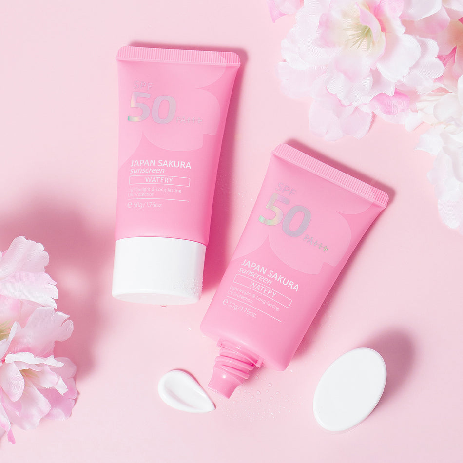 🌸 Cherry Blossom Sunscreen Moisturizing Cream 50g