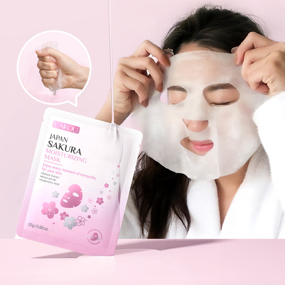 🌸 LAIKOU Cherry Blossom Moisturizing Mask 25g – Pack of 2