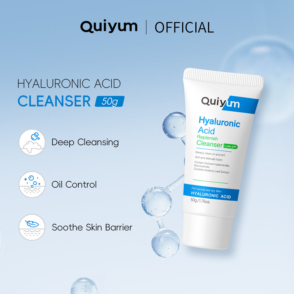 💧 Quiyum Hyaluronic Acid Facial Cleanser 50g