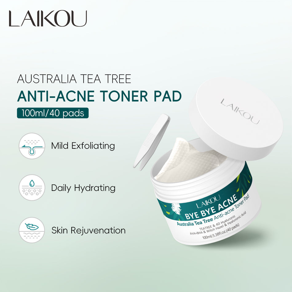 Laikou Australian Tea Tree Acne Removal Cotton Tablets 100ml – 40pcs