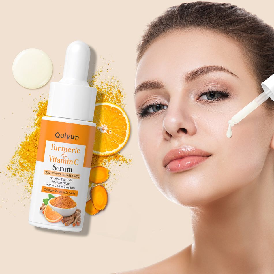 QUIYUM Turmeric Vitamin C Essence 17ml | Natural Glow Serum