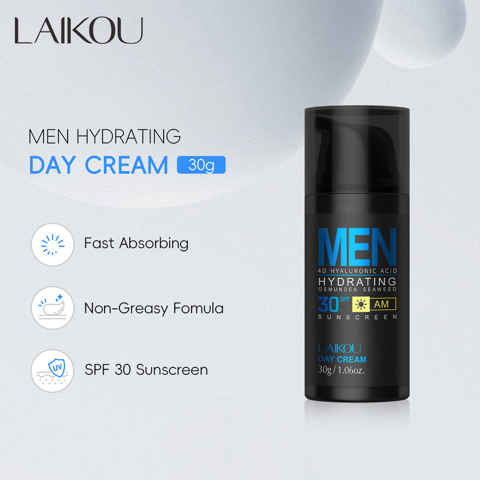 LAIKOU Men’s Day Cream SPF 30+ | Non-Greasy Moisturizer