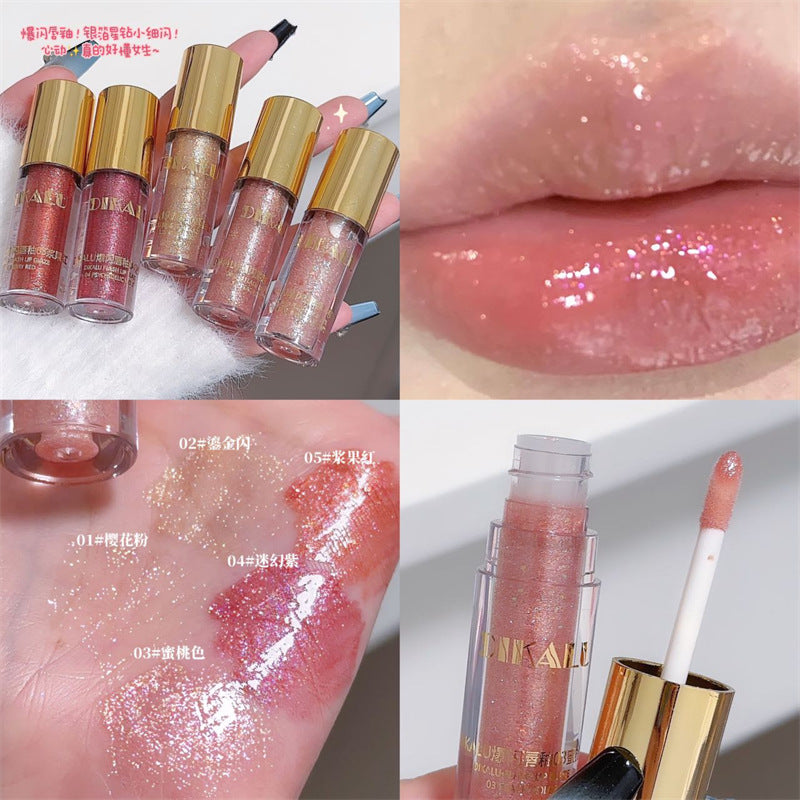 DIKALU Shaved Ice Mirror Lip Glaze – High Shine Glow
