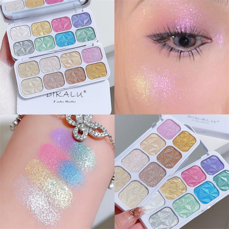 8-Color Diamond Highlight & Eyeshadow Palette