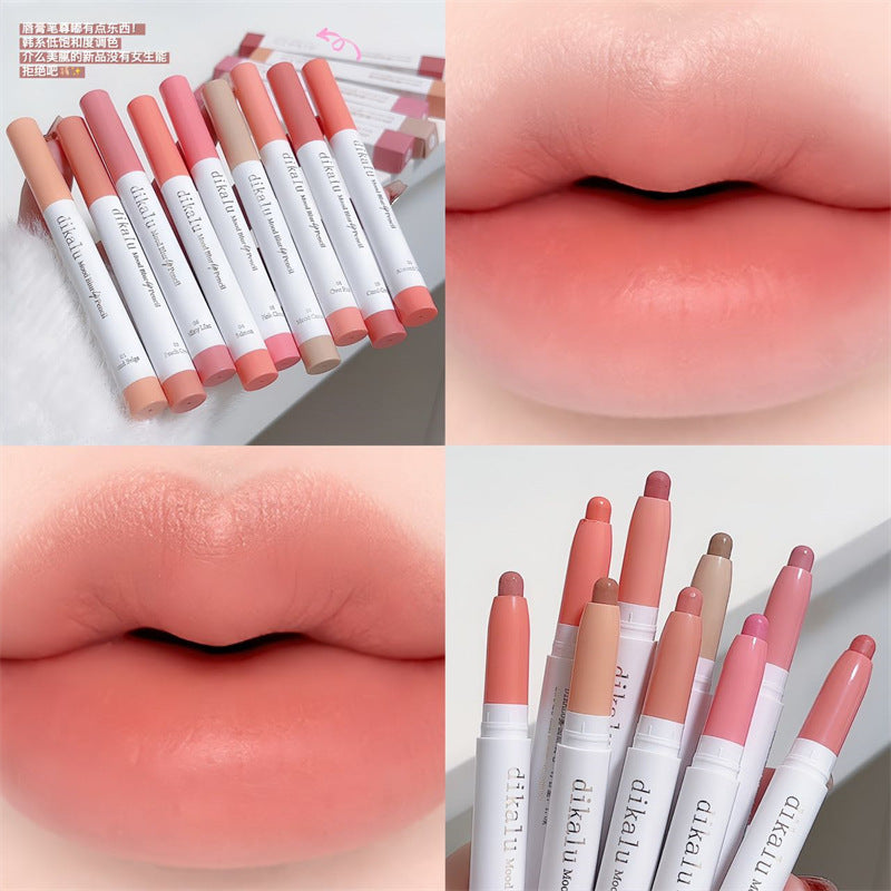 Cross-Border 2-in-1 Matte Lipstick & Lip Liner | The "Doodle Lip" Professional
