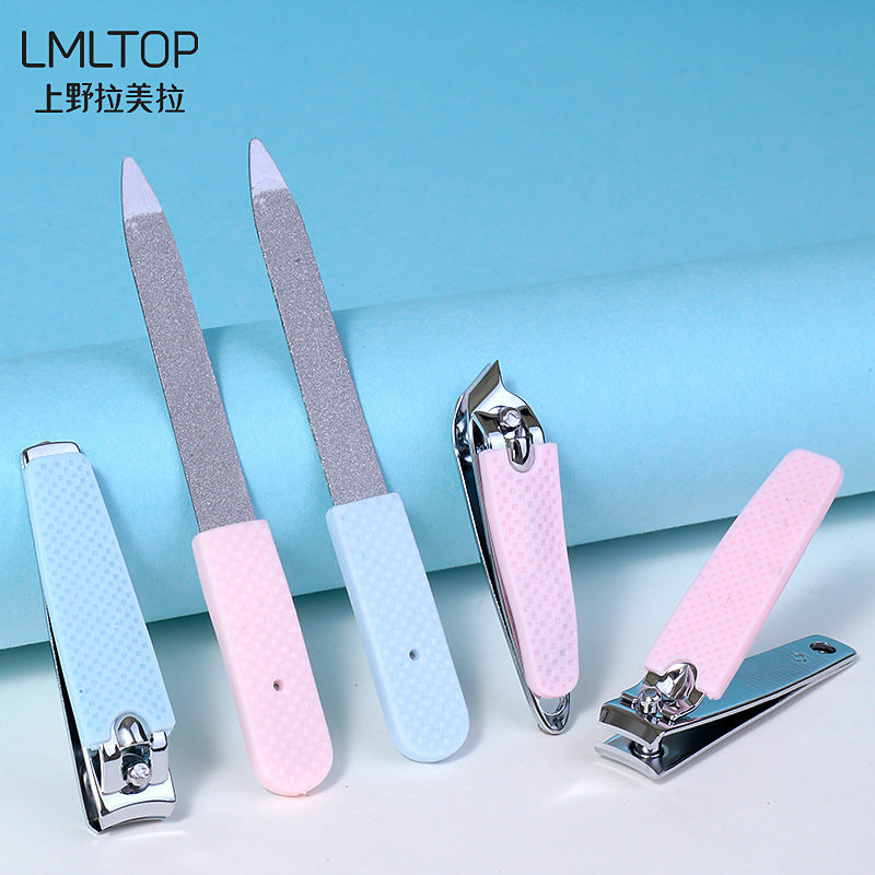 3-Piece Stainless Steel Manicure Set | Flat & Beveled
