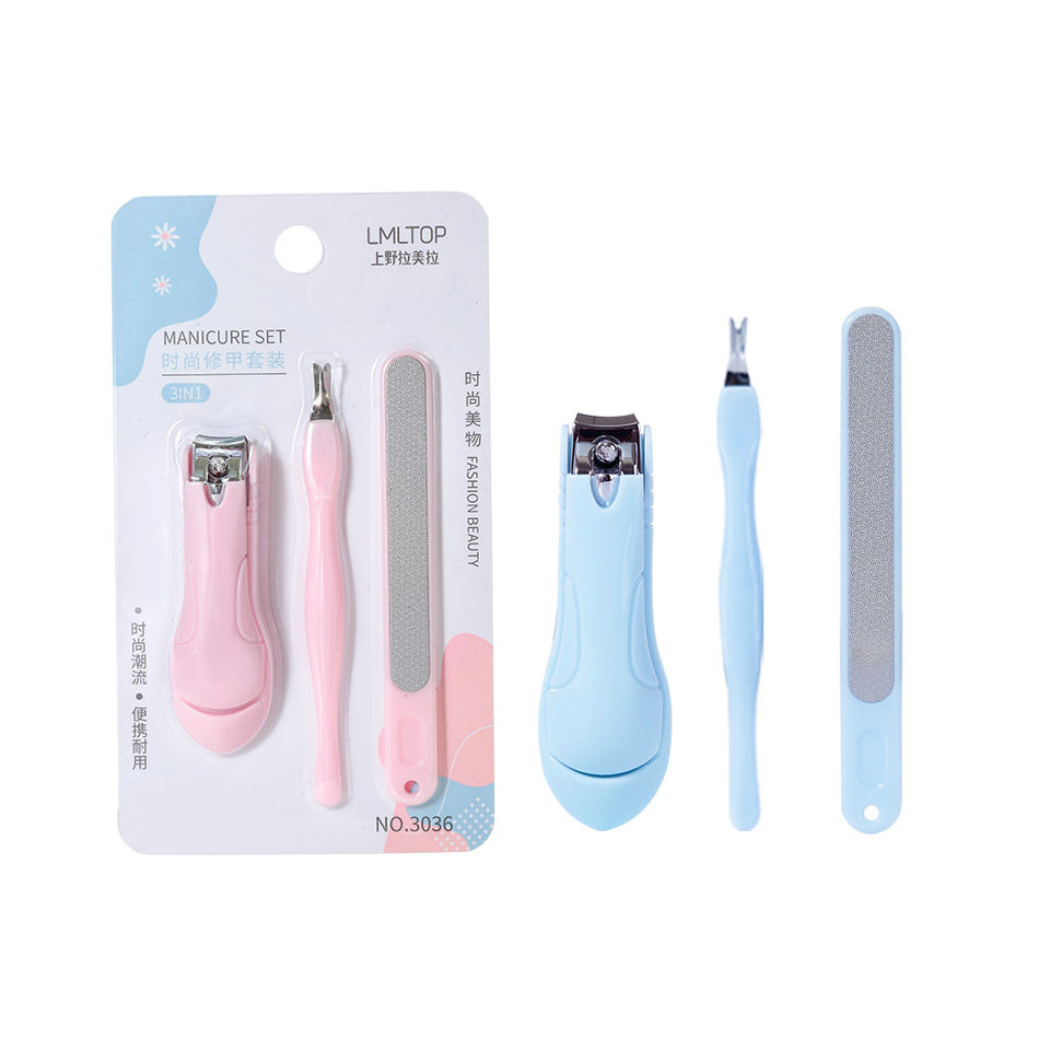 3-Piece Manicure Set | Stainless Steel Nail Care