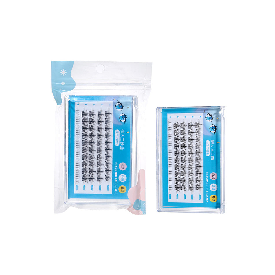 Lmltop Sunflower Transparent Stem Comic False Eyelashes SY908 – Natural Blend Comic Eye Lashes