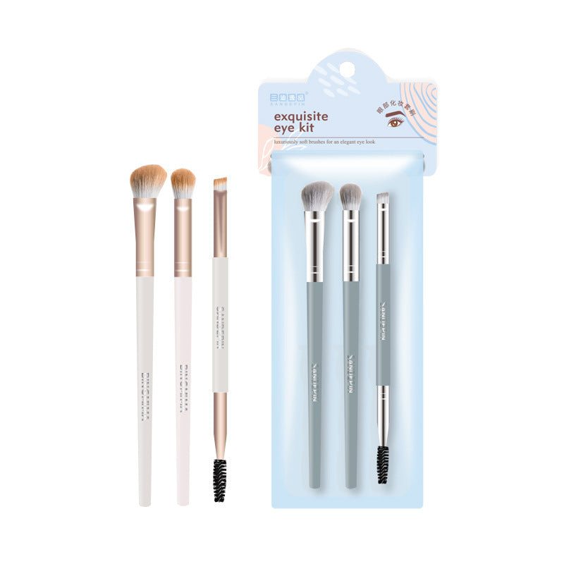 Portable Eye Makeup Brush Set | Blade Eyeliner & Smudge
