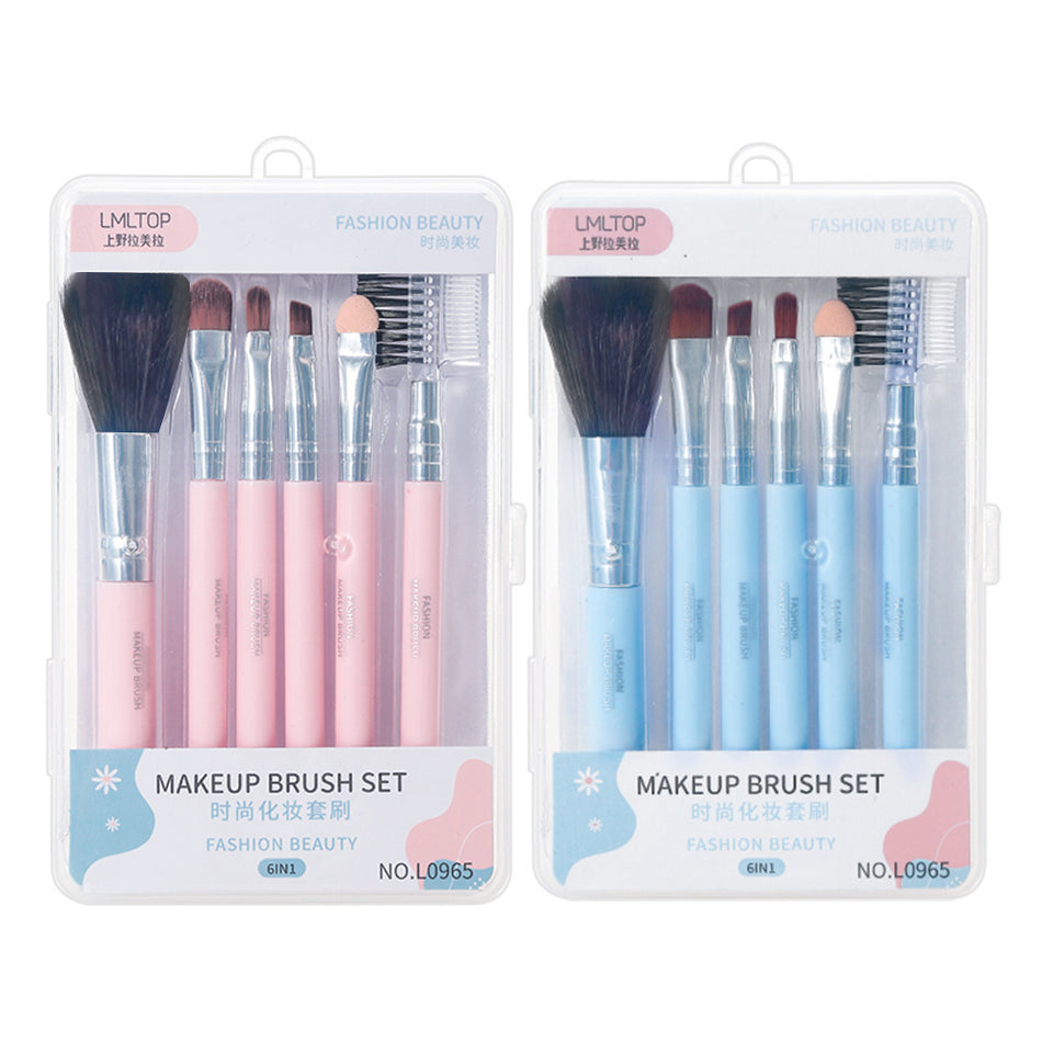 Classy 6-Pc Brush Set | Boxed Travel Kit