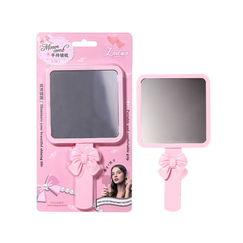 Cute Portable Mirror & Comb Set | Detachable Storage Kit