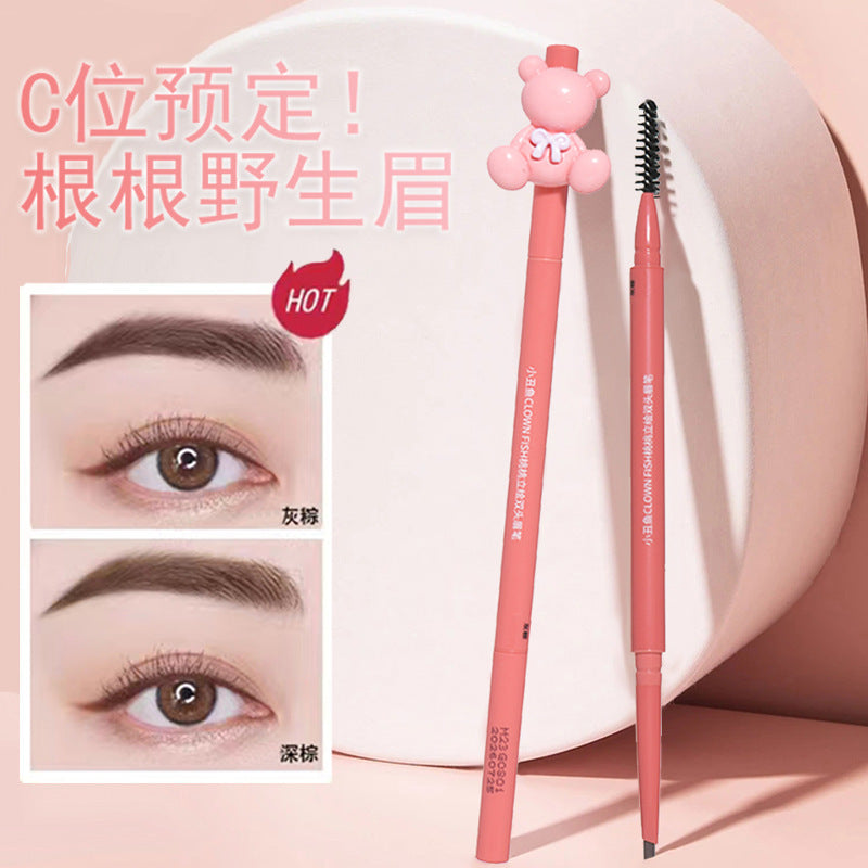 Clownfish Peach Double-Ended Eyebrow Pencil: The Sweet "Peach" 3D Sculptor