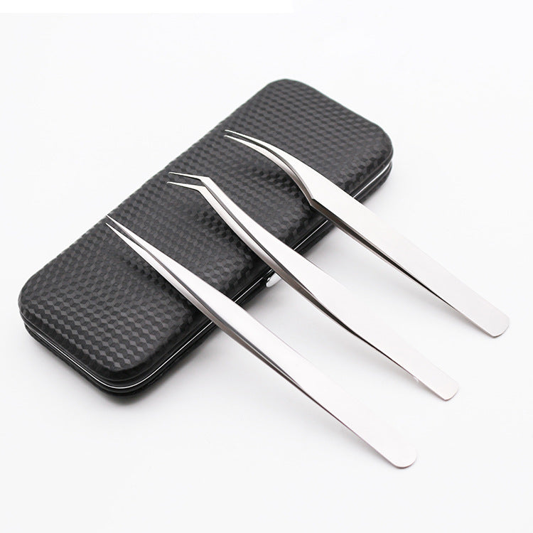 Gold Feather Eyelash Tweezers Precision Grafting Tool