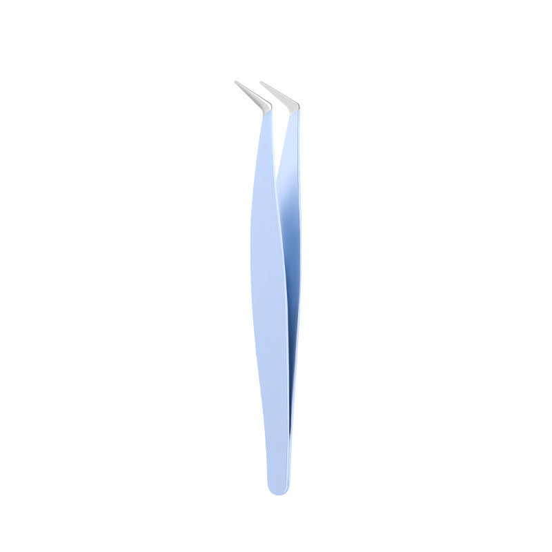 Gold Feather Eyelash Tweezers for Makeup Artists