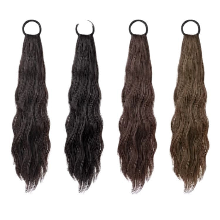 Girls Double Ponytail Long Curly Wig