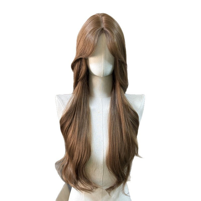 Women’s Long Straight Lace Wig with Bangs