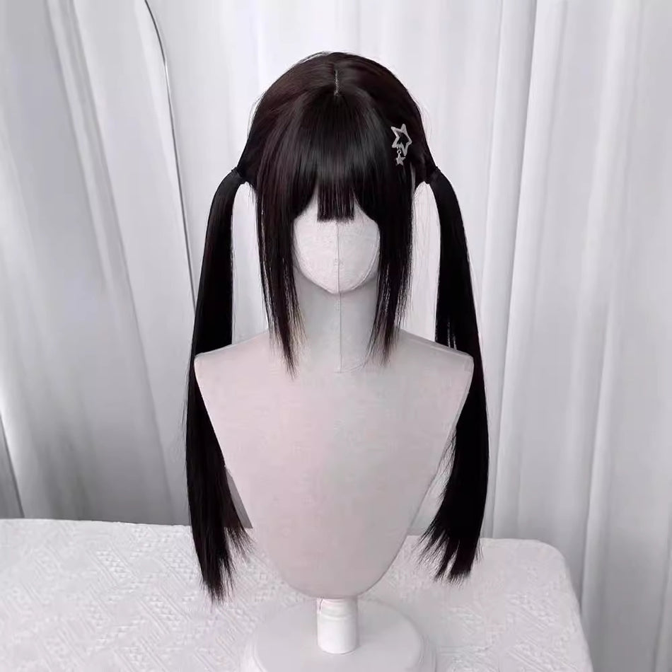 Lolita Long Straight Wig with Bangs 85cm