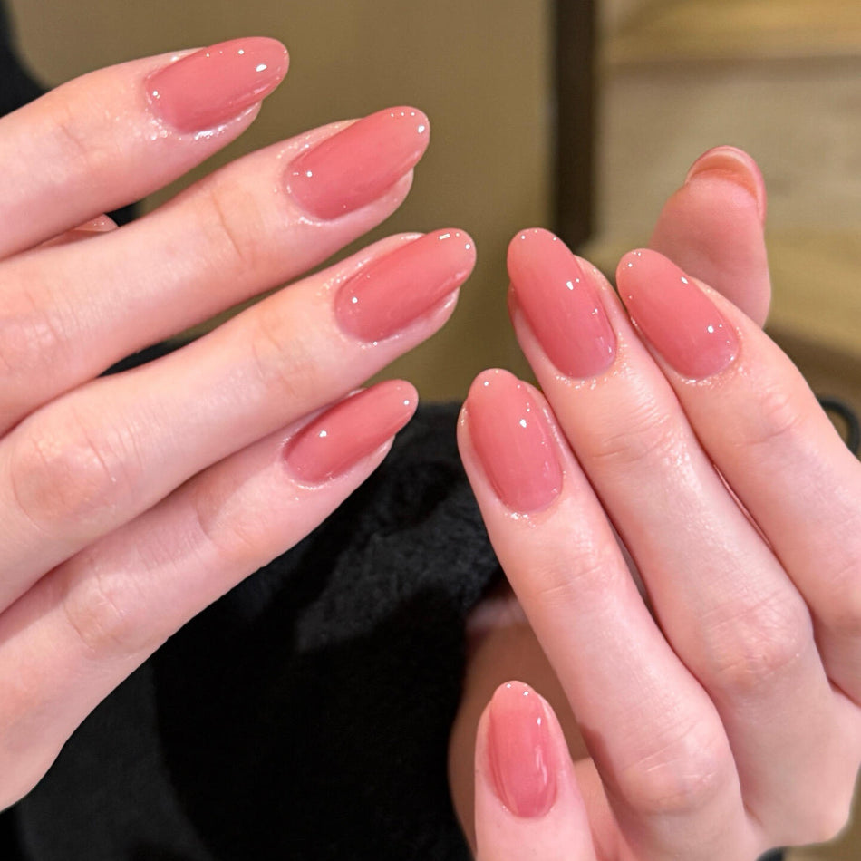 Premium Nude Handmade Wear Nail Kit with Box