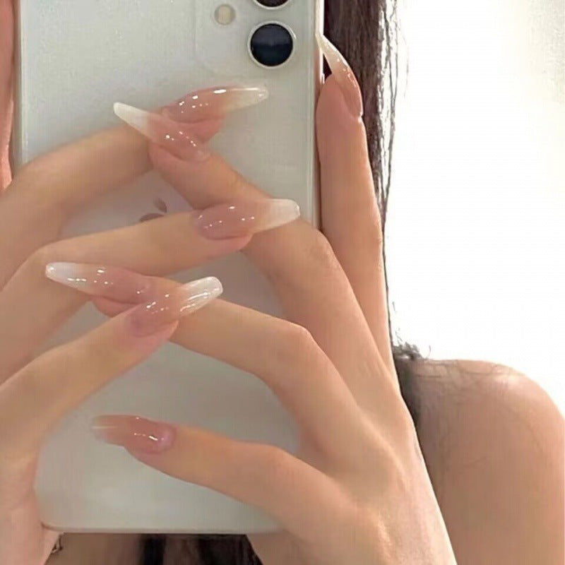Nude Gradient Phototherapy Press-On Nails Set