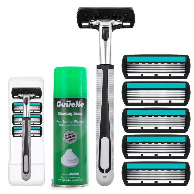 Men’s 6-Layer German Razor – Stainless Steel Premium Shaver