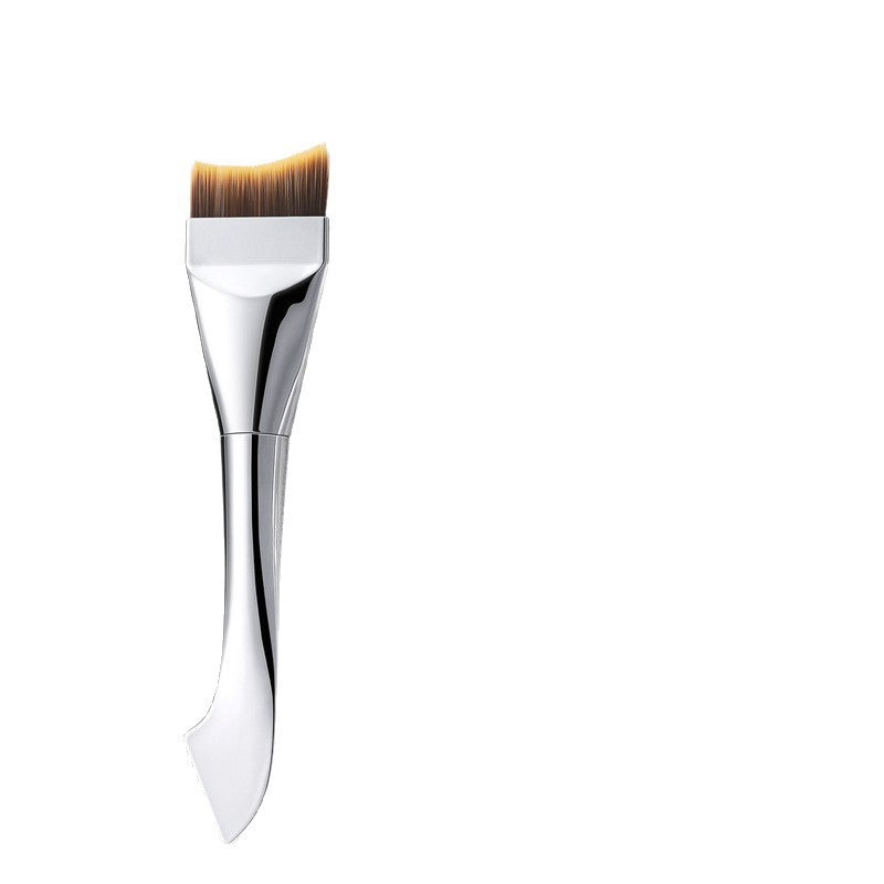 Kaiqi Chooses Gecomo Double-Ended Fishtail Powder-Free Foundation Brush Crescent Arc Ultra-Thin Flat-Head Makeup Brush Makeup Brush