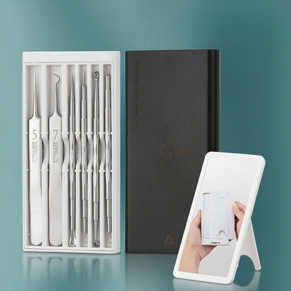 High Precision No. 5 Cell Clip and Blackhead Tweezer Set