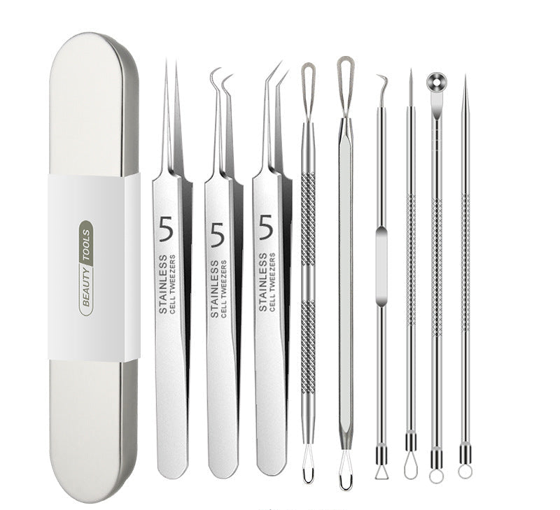 Stainless Steel Acne Needle and Precision Cell Clip Set