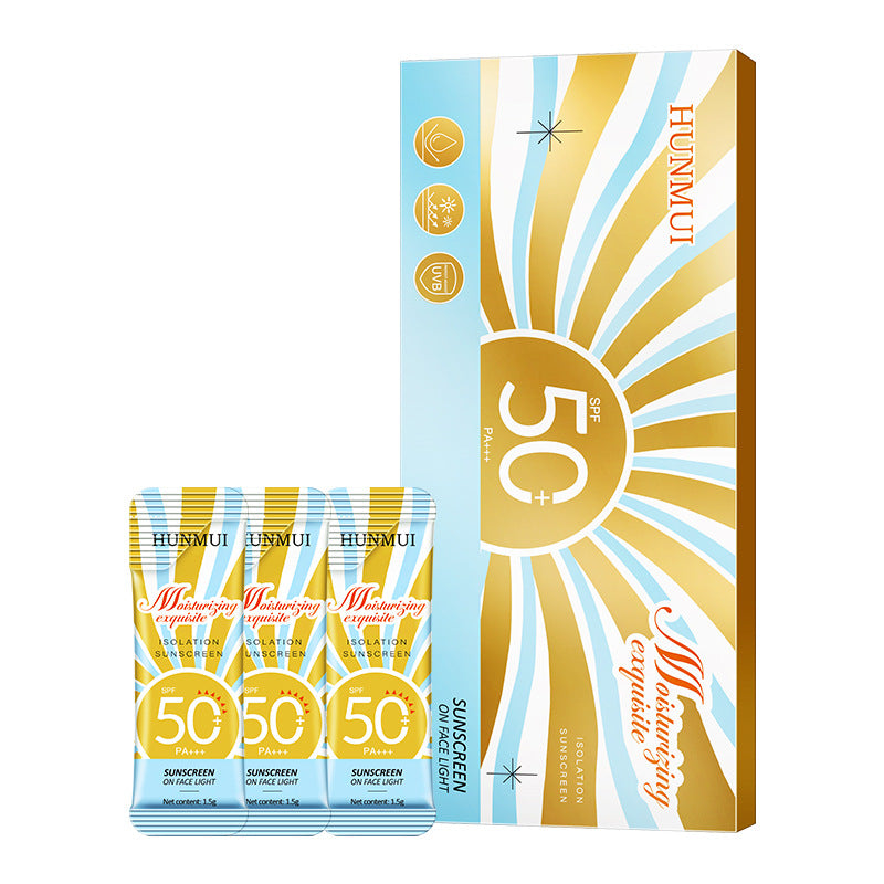 Han Lun Meiyu SPF50 PA+++ Sunscreen Sachet 30 Pack Face Body Care