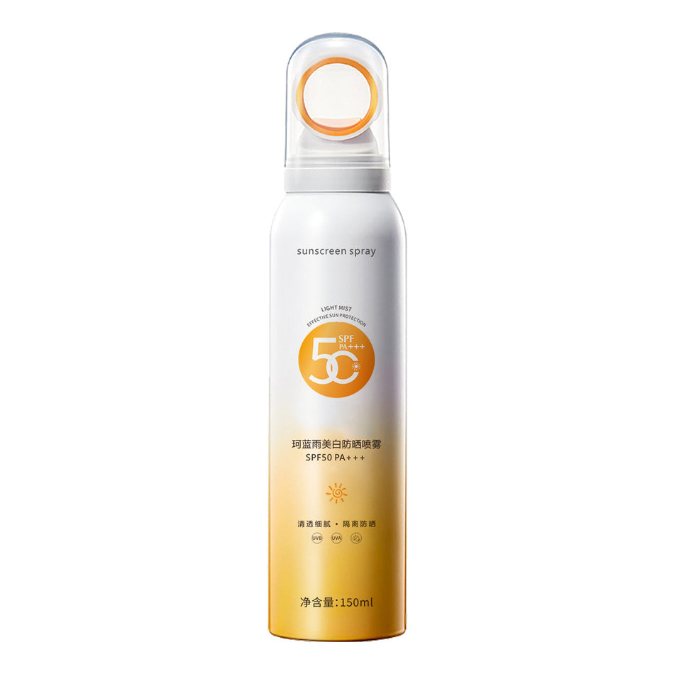 SPF50 Whitening Sunscreen Spray Lightweight Non-Greasy UV Protection