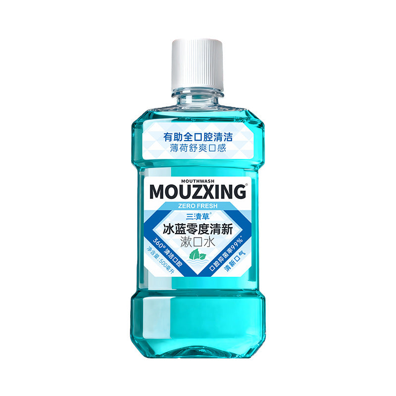 Alcohol-Free Mint Essential Oil Mouthwash Family Size Fresh Care