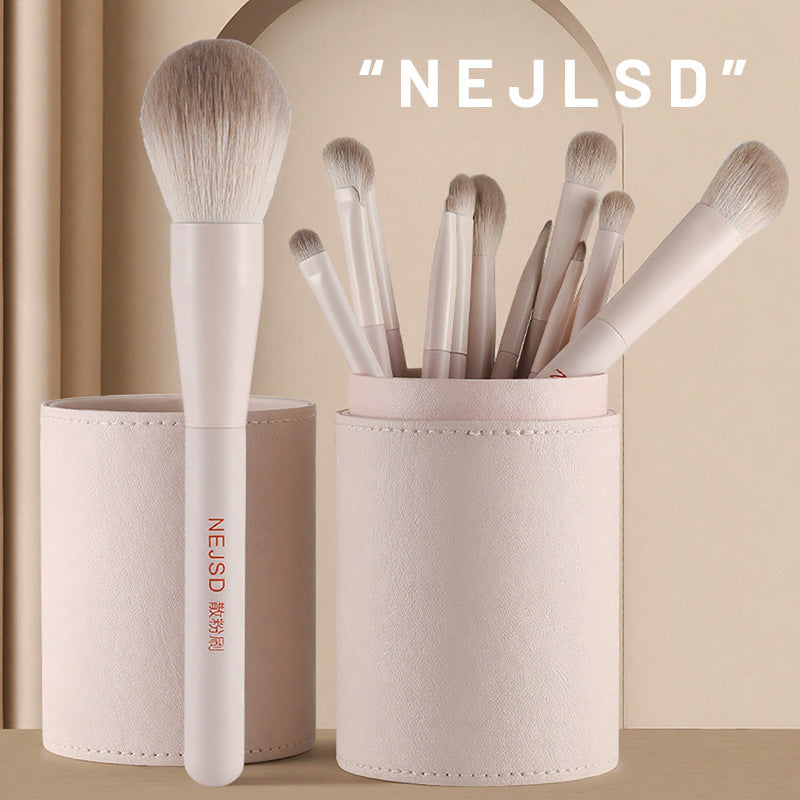 13-Piece Peach Blossom Makeup Brush Set Travel Beauty Kit