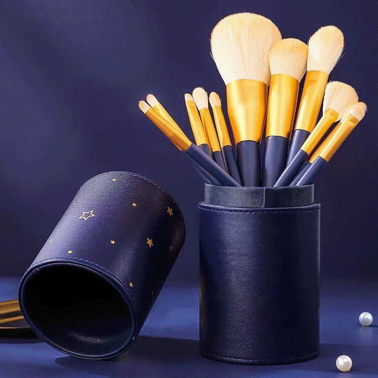 12-Piece Grape Makeup Brush Set Soft Portable Beauty Kit