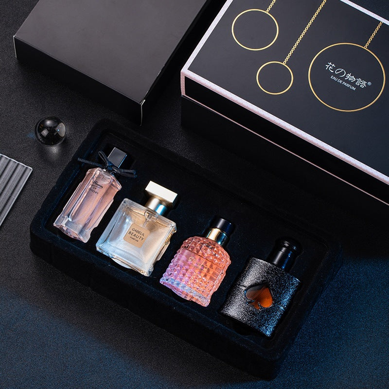 Women's Light Floral Perfume Set Long-Lasting Gift Box Collection