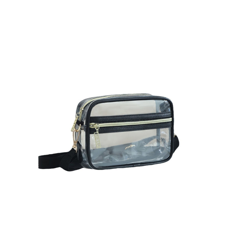 Women's Transparent PVC Cosmetic Bag Large Capacity Shoulder Organizer