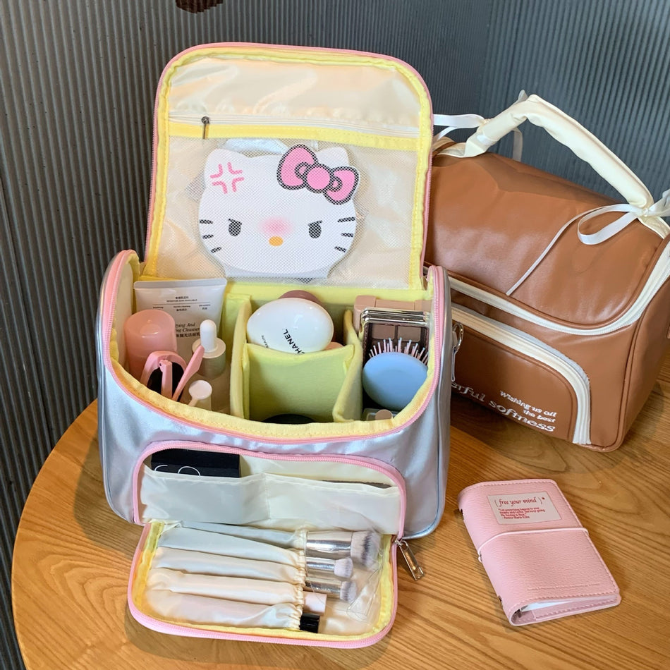 Cute Waterproof Cosmetic Bag Large Capacity Travel Organizer