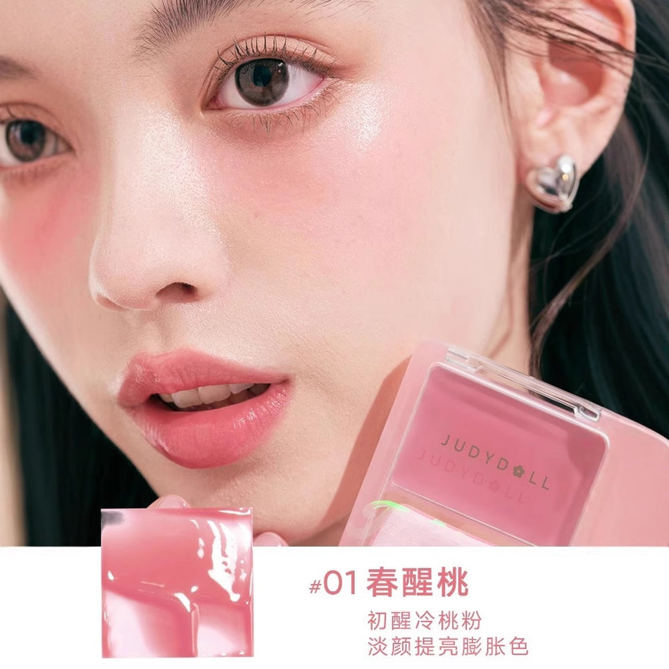 Cream Blush Palette Pearlescent Multi-Use Soft Glow Finish