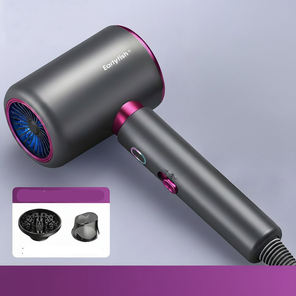 High-Speed Ionic Hair Dryer with Quiet Professional Airflow