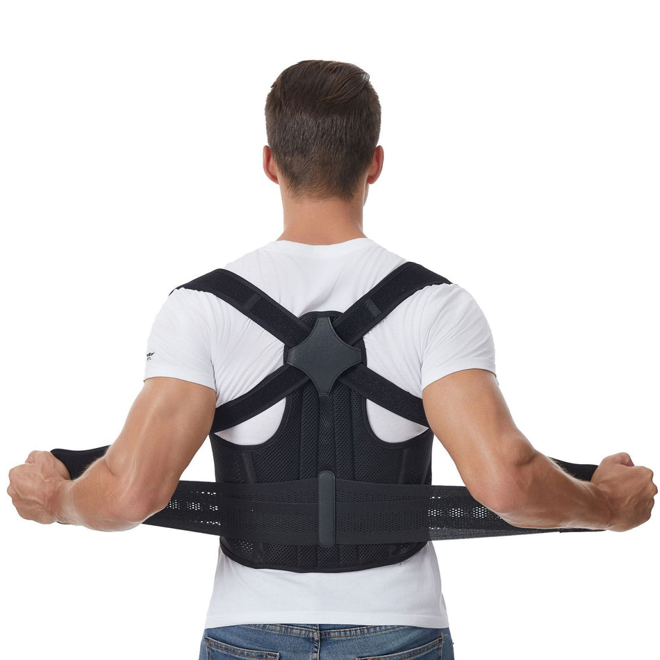 Reinforced Posture Correction Belt for Back Support Alignment