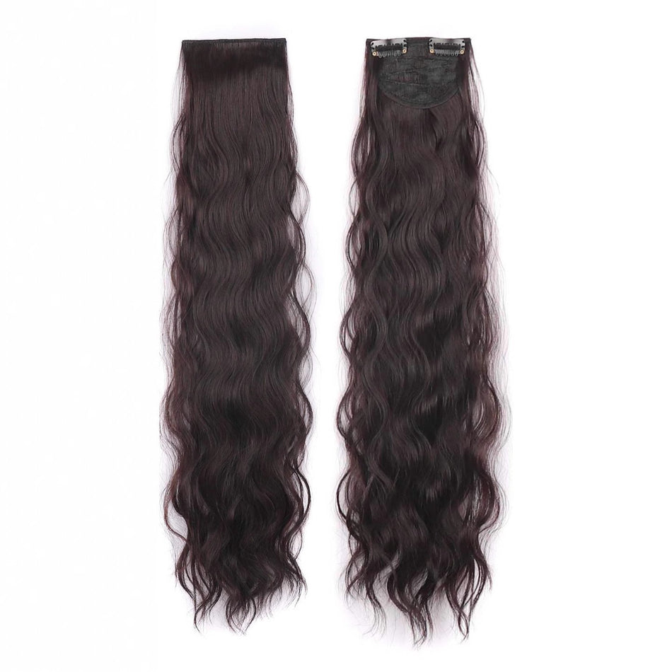 Water Wave V-Shaped Curly Hair Extension One or Three Piece Set