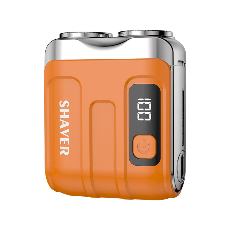 R18 Mini Portable Electric Shaver Type-C Rechargeable Dual Head