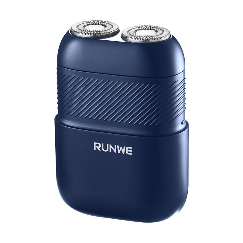 Portable Full Body Washable Electric Shaver with Dual Rotary Heads