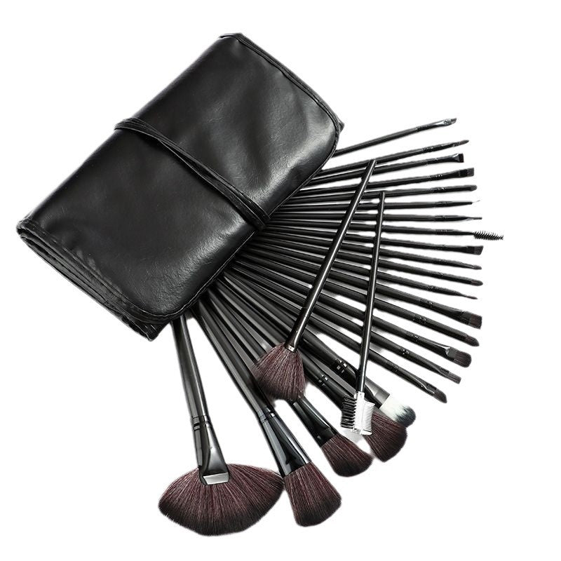 24-Piece Professional Makeup Brush Set for Face and Eyes