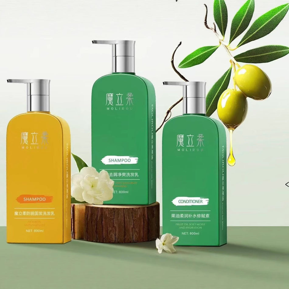 Magic Soft Fruit Oil Shampoo & Hair Care Set – Oil Control & Volumizing