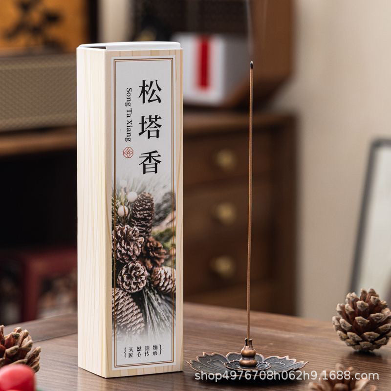 Boxed Pine Cone Woody Incense - Living Room Fragrance