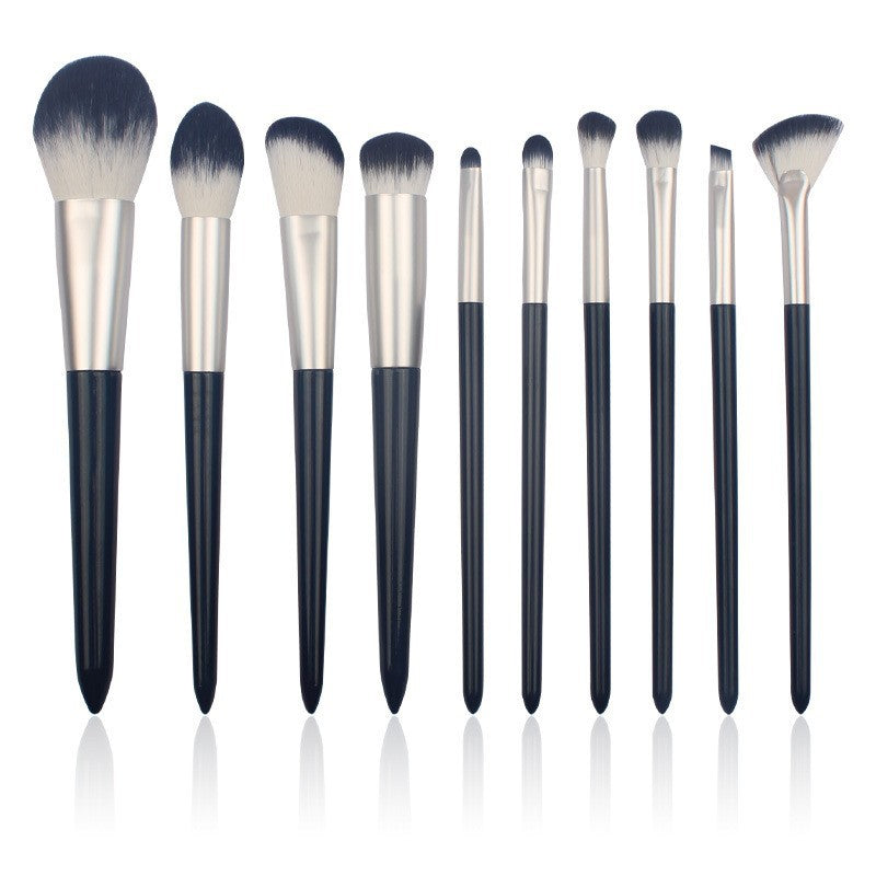 10-Piece Makeup Brush Set Foundation Blush Eyeshadow Tools