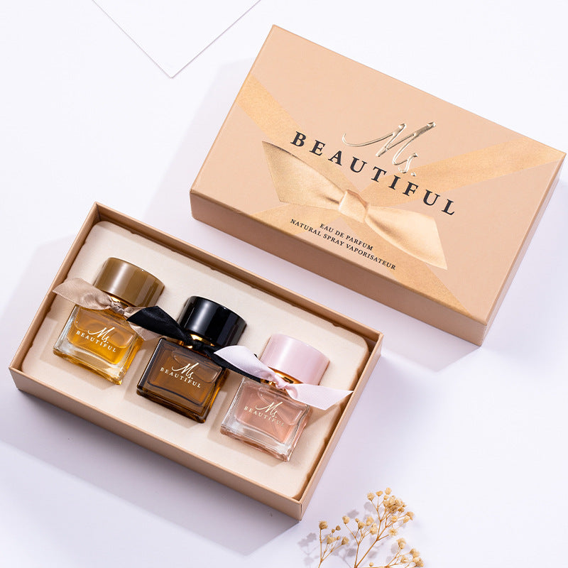 Three and Four Piece Perfume Gift Sets in Floral and Fruit Notes