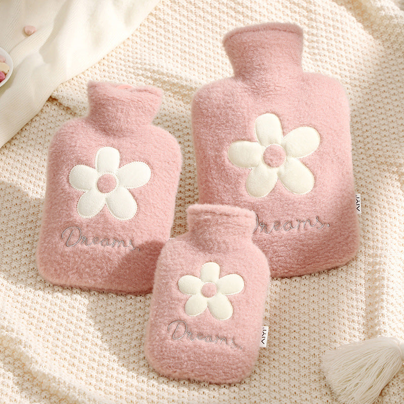 Portable Plush Hot Water Bag Hand & Belly Warmer