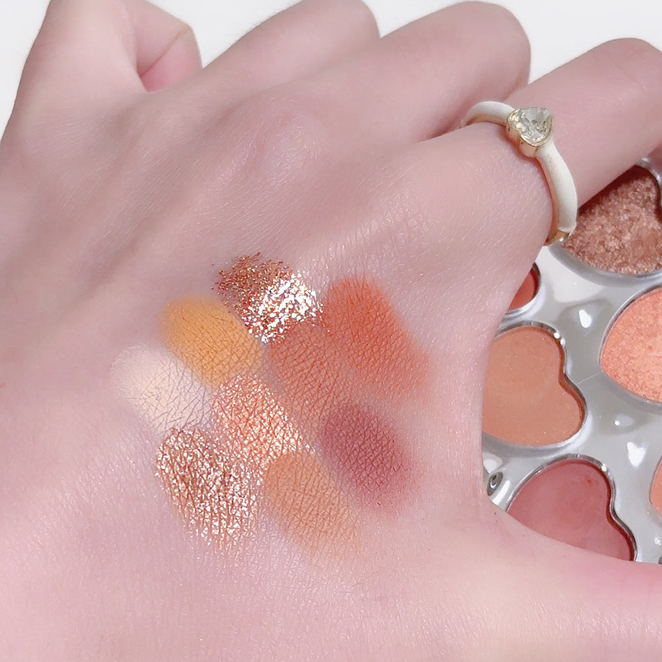 Lamela Nine-Color Heart Eyeshadow Palette