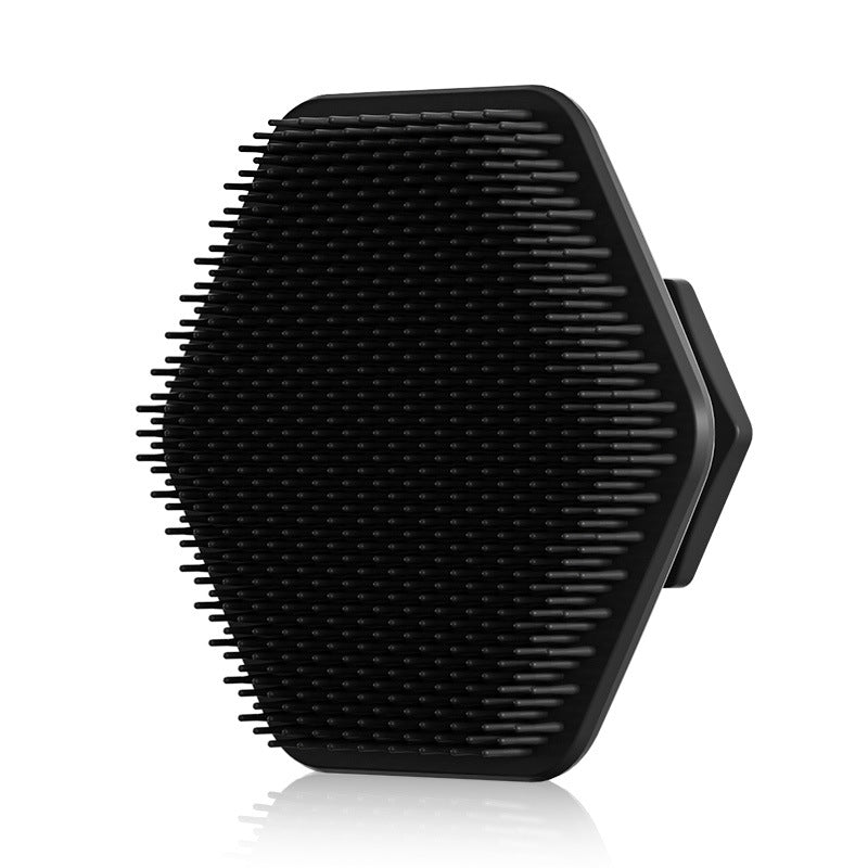 Hexagonal Silicone Beard & Face Brush – Exfoliating Cleanser